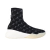 Secondhand Stella Mccartney Black Monogram Loop Sock Sneakers