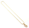 Secondhand Cartier Double Heart Pendant Chain Yellow and White Gold Necklace - '90s