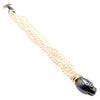 Secondhand Cartier Panther Panthere Yellow Gold & Silverium Emerald Pearl Bracelet - '90s