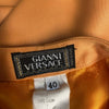 Gianni Versace Orange Wool Mini Skirt - '90s Second hand