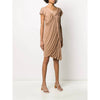 Lanvin Beige Drapped Dress - '00s Second hand