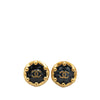 Secondhand Chanel Gold Plated Hexagon CC Clip on Earrings