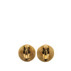 Secondhand Chanel Gold Plated Hexagon CC Clip on Earrings