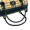 Secondhand Burberry Haymarket Check Canvas Boston Bag