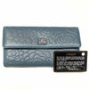 Chanel Powder Blue Embossed Wallet - 2010s Second hand