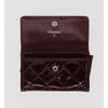 Chanel Burgundy Patent Leather Wallet - 2010s Second hand