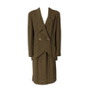 Karl Lagerfeld Khaki Skirt Suit - '80s Second hand