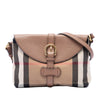 Burberry Small House Check Canvas and Leather Horseshoe Milton Crossbody Secondhand
