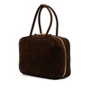 Miu Miu Large Suede Logo Beau Shoulder Bag Secondhand