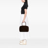 Miu Miu Large Suede Logo Beau Shoulder Bag Secondhand