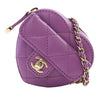Secondhand Chanel Lambskin CC in Love Heart Necklace Bag