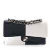 Chanel Medium Classic Bicolor Lambskin Geometric Colorblock Double Flap Secondhand