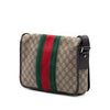 Secondhand Gucci Medium GG Supreme Web Flap Messenger Bag