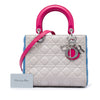 Dior Medium Tricolor Lambskin Cannage Lady Dior Secondhand