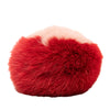 Fendi Nappa Shiny Fox Fur Heart Pom Pom Bag Charm Secondhand