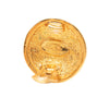 Chanel CC Gold Plated Quilted Round Clip On Earrings Secondhand