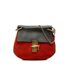 Chloé Small Bicolor Suede and Calfskin Drew Crossbody Secondhand