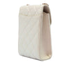 Chanel CC Quilted Iridescent Lambskin Phone Holder with Chain Secondhand