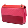 Chanel CC Tricolor Quilted Lambskin Single Flap Secondhand