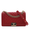 Chanel Old Medium Quilted Caviar Boy Flap Secondhand