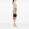 Celine Micro Tricolor Calfskin and Suede Luggage Tote Secondhand