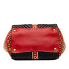 Miu Miu Small Tricolor Nappa Grommet Biker Satchel Secondhand