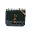 Saint Laurent Small Patent Monogram Vicky Chain Bag Secondhand