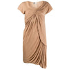 Lanvin Beige Drapped Dress - '00s Second hand