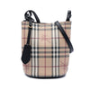Burberry Haymarket Check Coated Canvas Lorne Bucket Bag Secondhand
