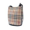 Burberry Haymarket Check Coated Canvas Lorne Bucket Bag Secondhand