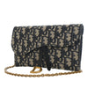 Dior Oblique Canvas Saddle Wallet On Chain Secondhand