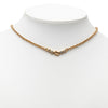 Dior Gold Plated Strass CD Logo Charm Necklace Secondhand