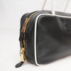 Secondhand Miu Miu Beau Black and White Leather Bag with Double Handles- '20s