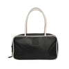 Secondhand Miu Miu Beau Black and White Leather Bag with Double Handles- '20s