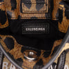 Balenciaga Mini Leopard Print Logo Shopping Phone Holder Secondhand