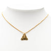 Dior Gold Plated Bag Pendant Necklace Secondhand