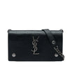 Saint Laurent Croc Embossed Leather Monogram Rider Wallet on Chain Secondhand