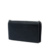 Saint Laurent Croc Embossed Leather Monogram Rider Wallet on Chain Secondhand