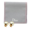Dior Gold Plated Faux Pearl Star Tribales Push Back Earrings Secondhand