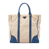 Prada Saffiano Trimmed Canvas Tote Secondhand