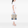 Prada Saffiano Trimmed Canvas Tote Secondhand