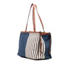 Secondhand LOEWE Paulas Ibiza Large Canvas Stripes Cushion Tote