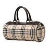 Burberry House Check Canvas Barrel Handbag Secondhand