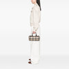 Burberry House Check Canvas Barrel Handbag Secondhand