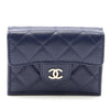 Chanel CC Quilted Caviar Flap Wallet Secondhand