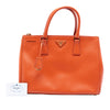 Secondhand Prada Medium Saffiano Lux Galleria Double Zip Satchel