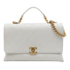 Chanel Medium Stitched Caviar Chic Affinity Top Handle Bag Secondhand