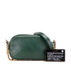 Chanel Stitched Calfskin and Grosgrain Button Up Double Zip Camera Bag Secondhand