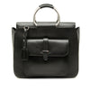 Gucci Medium Pigskin Leather Metal Ring Top Handle Bag Secondhand