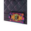 Chanel Old Medium Quilted Iridescent Goatskin Rainbow Hardware Boy Flap Secondhand